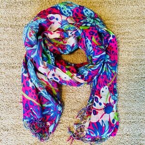 Lilly Pulitzer Floral In the Garden Print Murfee Scarf